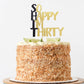 So Happy I'M Thirty Cake Topper - 30Th Birthday Cake Topper, Fabulous Birthday Cake Party Decorations.Black Men'S And Women'S 30