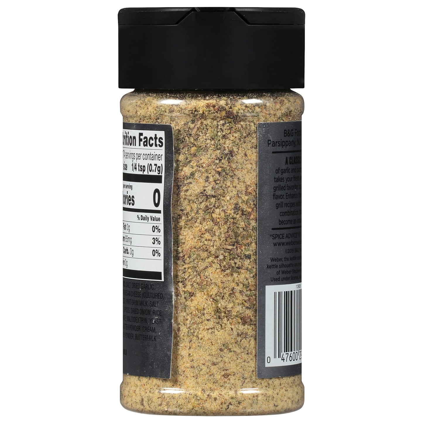 Weber Garlic Parmesan Seasoning, 4.3 Ounce Shaker (Pack Of 2)