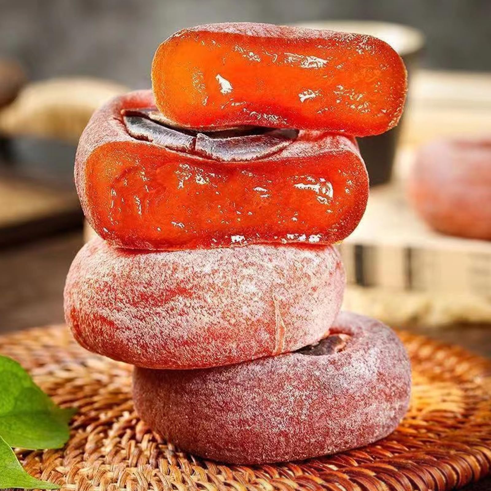 Dried Persimmons, Persimmon, Persimmons Fruit Fresh, Dried Persimmon No Sugar Added, Dehydrated Unsweetened Driedfruit For Snack