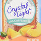 Crystal Light Peach Mango On The Go with Caffeine, 10-Packet Boxes, Pack of 4
