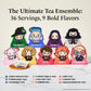 Harry Potter, Character Tea Gift Set, Includes A Pair Of Cauldron Mugs And 36 Black And Green Tea Bags In 9 Flavors, Perfect For Harry Potter Party