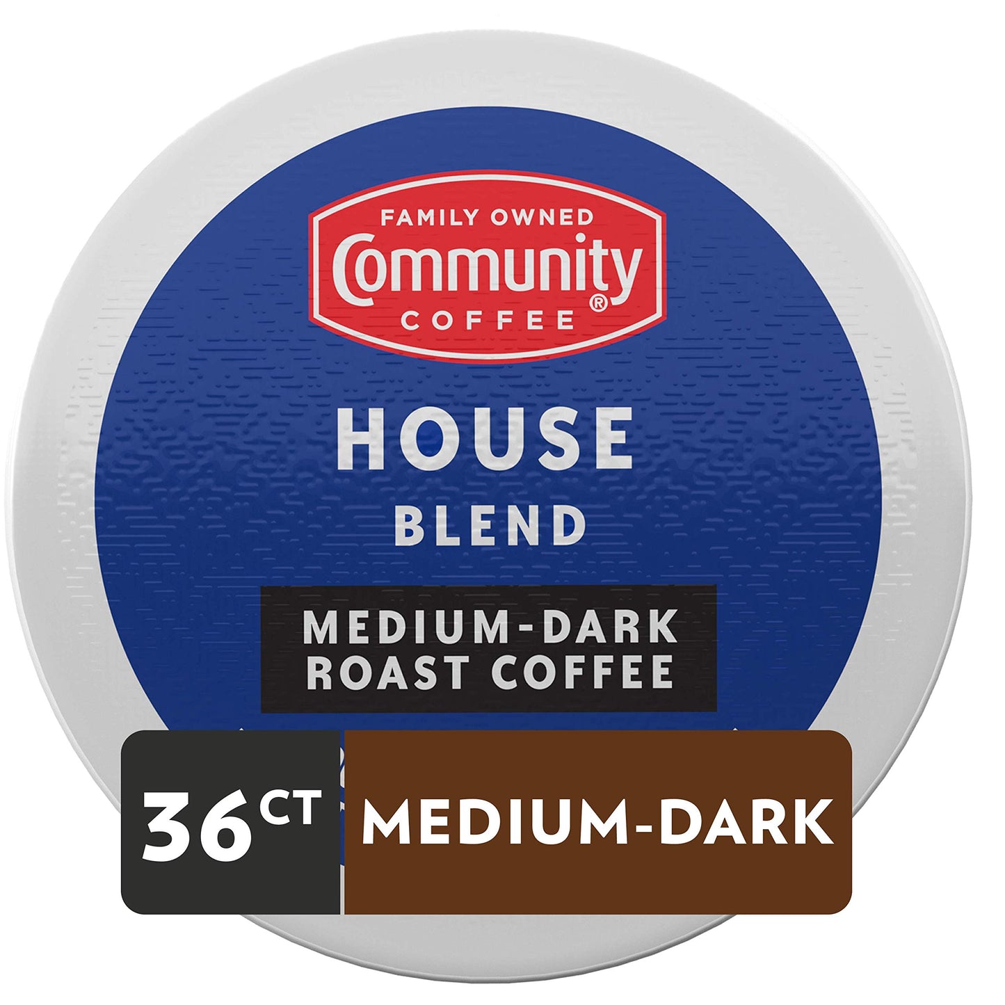 Community Coffee House Blend 36 Count Coffee Pods, Medium Dark Roast, Compatible With Keurig 2.0 K-Cup Malt-Inspired, 36 Count (Pack Of 1)