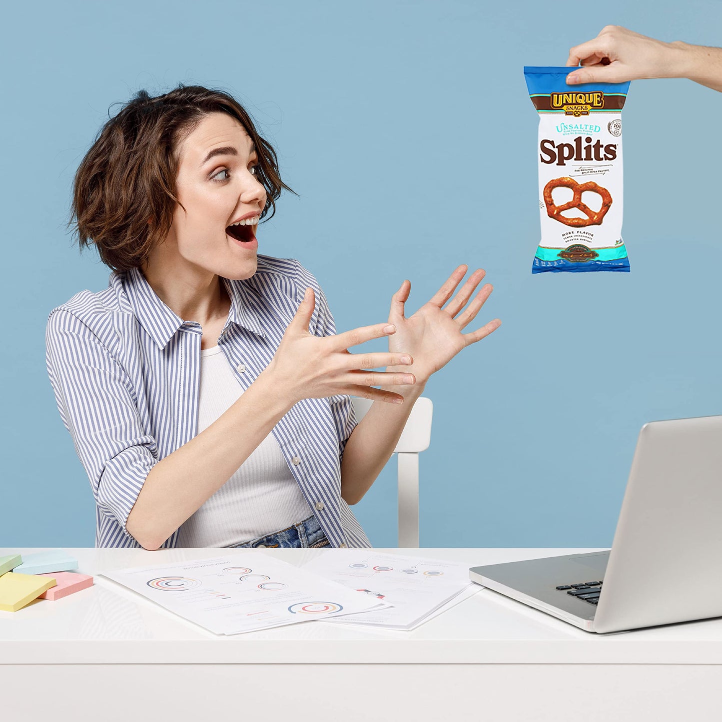 Unique Snacks Unsalted Splits, Vegan, 11 Ounce Bag (Pack of 3), Certified OU Kosher, Non-GMO