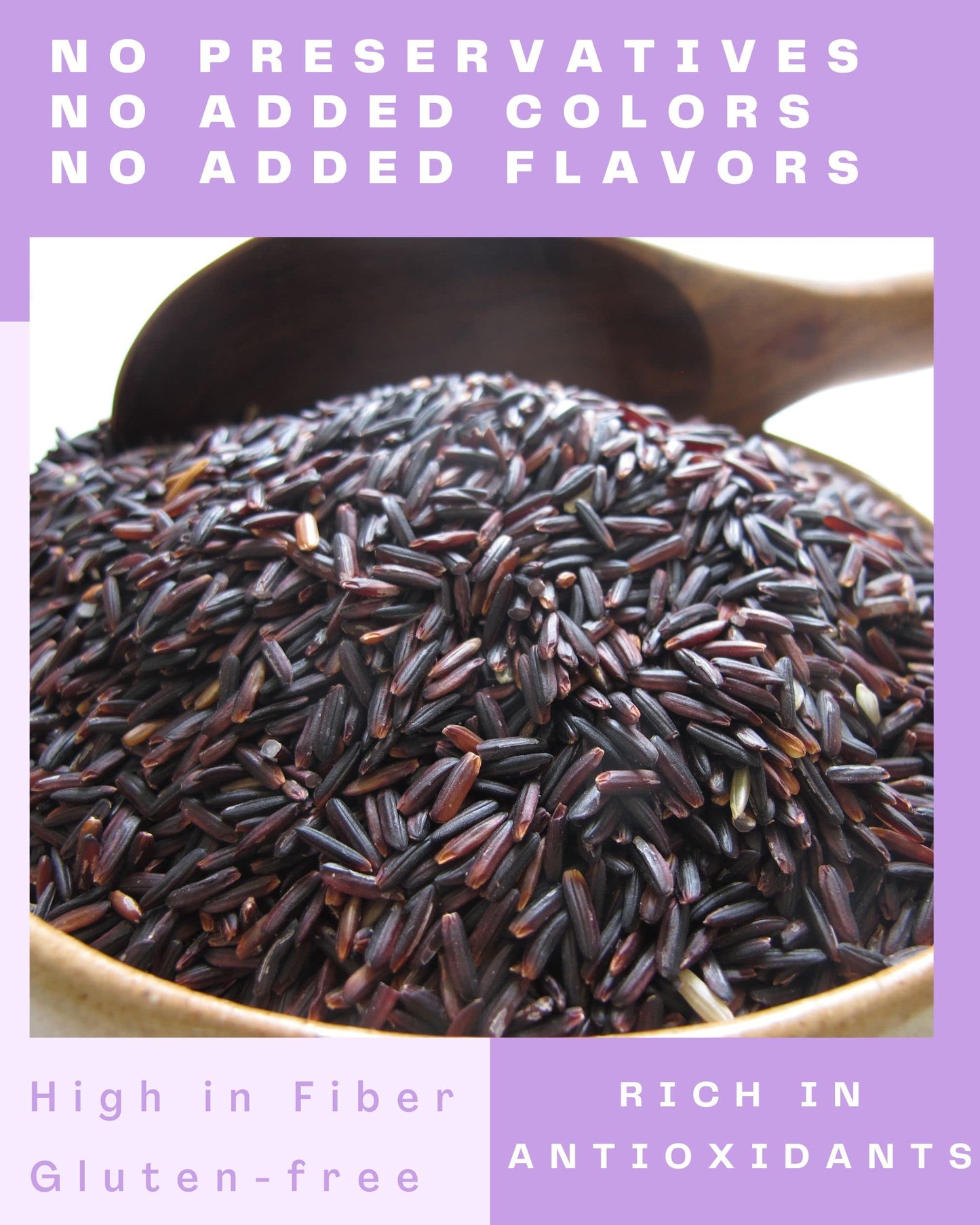 Organic Riceberry Rice - Purple Thai Black Jasmine Rice - Premium Freshness - Small Lot Harvest Direct From Our Farm To Your Tab