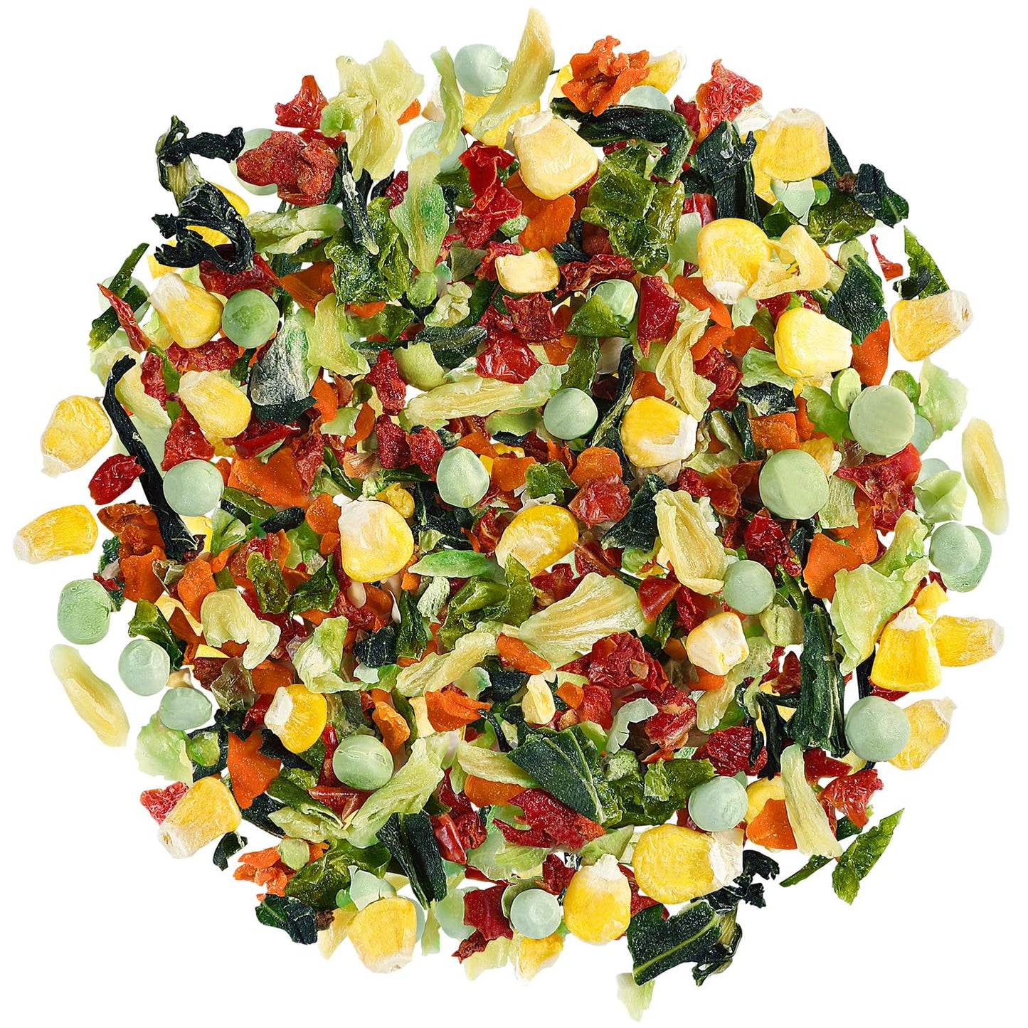 Dried Ramen Toppings, Dehydrated Vegetables Flakes, 8 Kinds of Freeze Dried Veggies, No Gluten & No Allergen, for Cooking, Campi