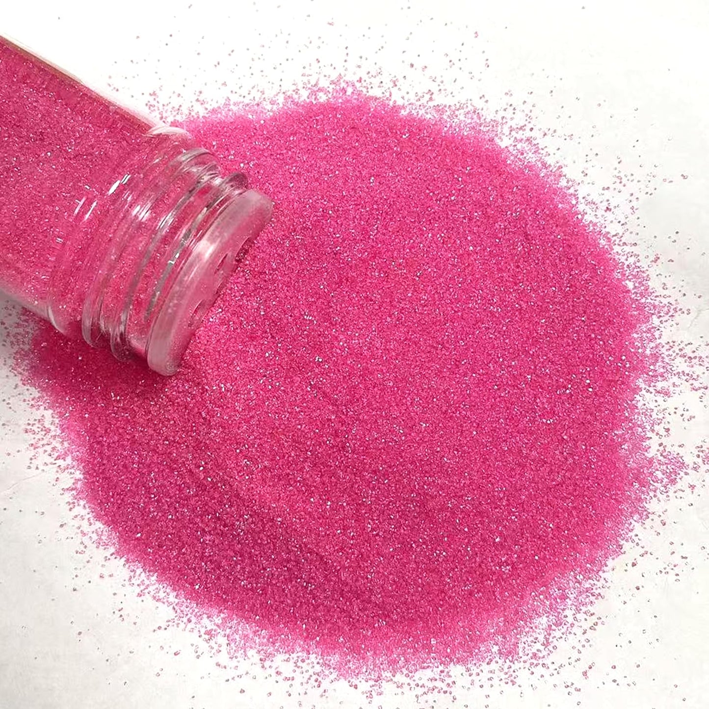 Philaeec Hot Pink Sanding Sugar Edible Sparkling Crystals For Baking Cake Decoration Cookie Ice Cream Cupcake Toppers Wedding Pa