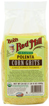 Bob's Red Mill Organic Corn Grits/Polenta, 24 Oz, Pack of 4