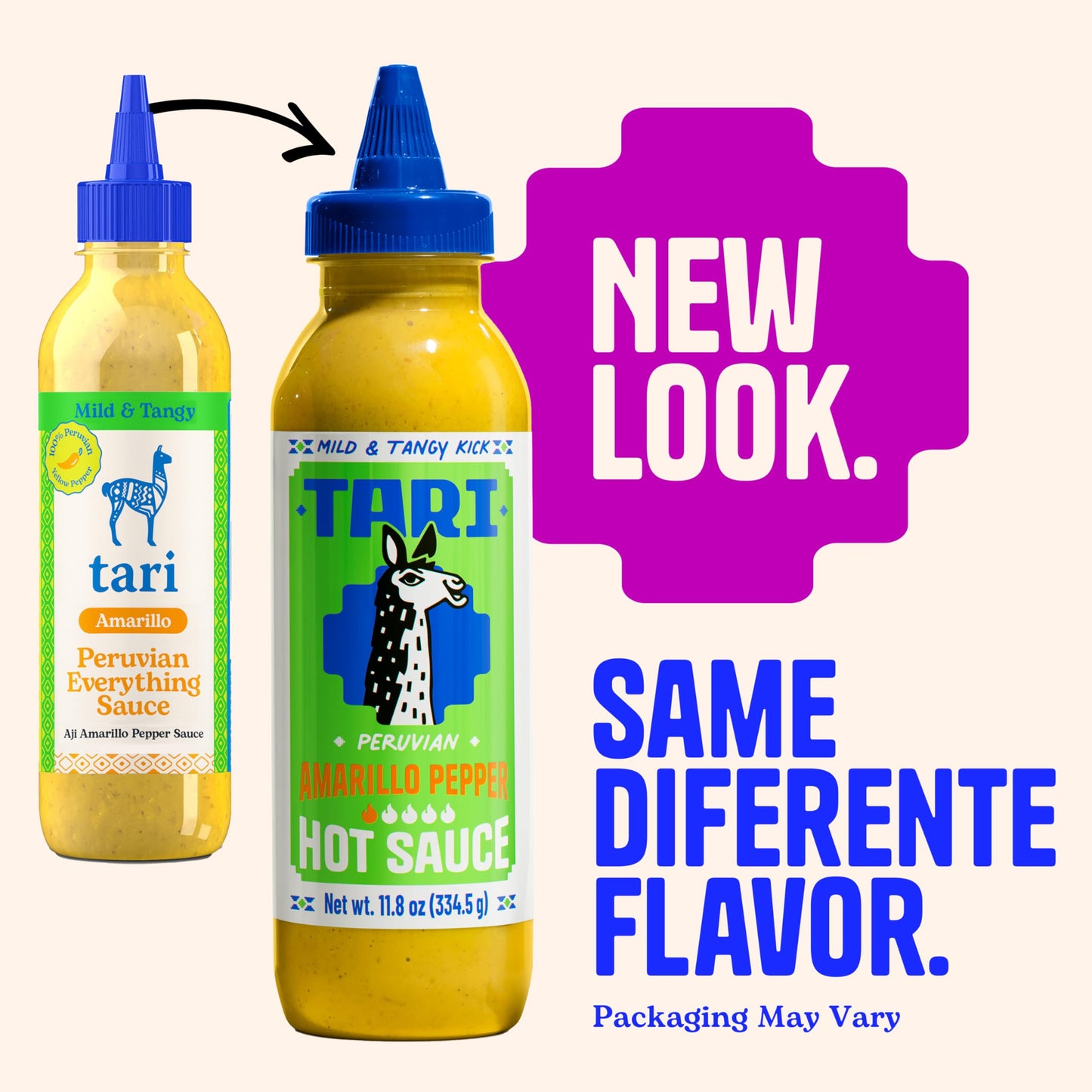 Tari Hot Sauce - Peruvian Aji Amarillo - Perfect For Burgers, Tacos, Eggs, Chicken & More - 11.8 Oz