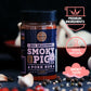 SALDVA Smoky Pig BBQ Pork Rub - 100% Natural Seasoning - 220g (7.76 oz) Large Jar
