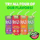 PLEZi Fruit Juice Boxes For Kids, Blueberry Blast - Low Sugar Drinks with Dietary Fiber, Healthy Vitamin C, and Potassium Electr