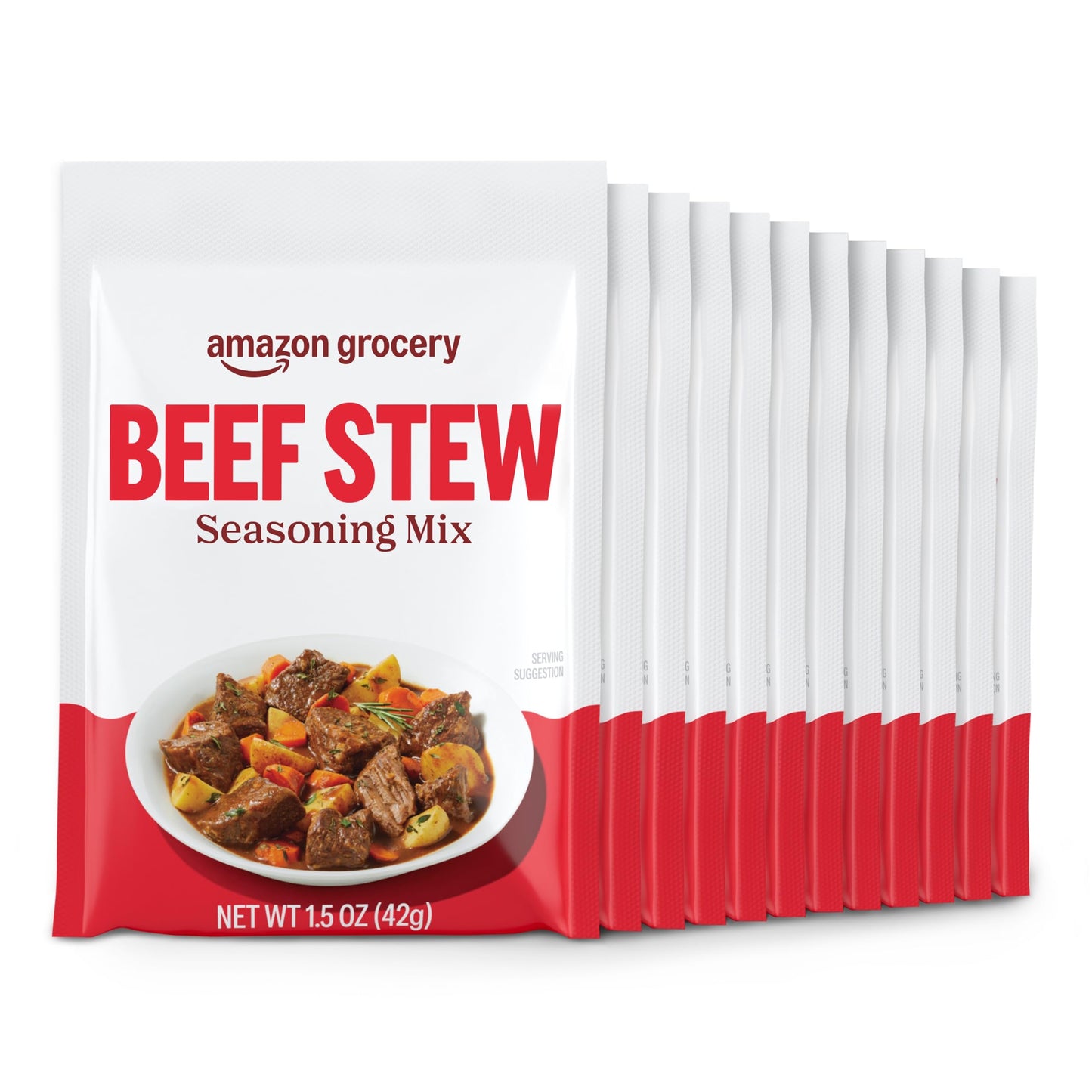 Amazon Grocery Beef Stew Seasoning Mix, 1.5 Oz Pack of 12, Previously Happy Belly, Packaging May Vary