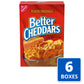 Nabisco Better Cheddars Baked Snack Cheese Crackers, 6.5 Ounce Boxes, Pack of 6 - Delicious Cheese Flavor, Perfect for Snacking