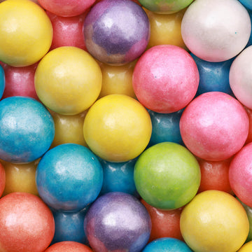 Gumballs For Gumball Machine - Shimmer Spring Mix 1 Inch Large Gumballs - Baseball Softball Bubble Gum For Kids - Sweet Chewing