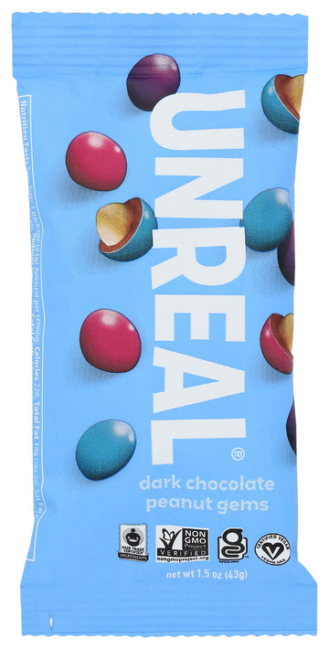 Unreal Milk Chocolate Gems 1.5 Oz