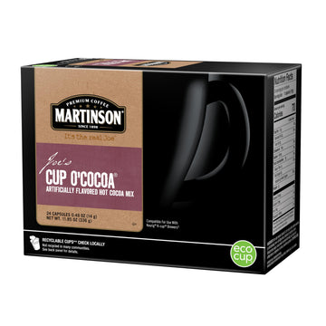 Martinson Cup O'Cocoa, Hot Cocoa Beverage, Keurig K-Cup Brewer Compatible Pods, 24 Count (Pack Of 1)