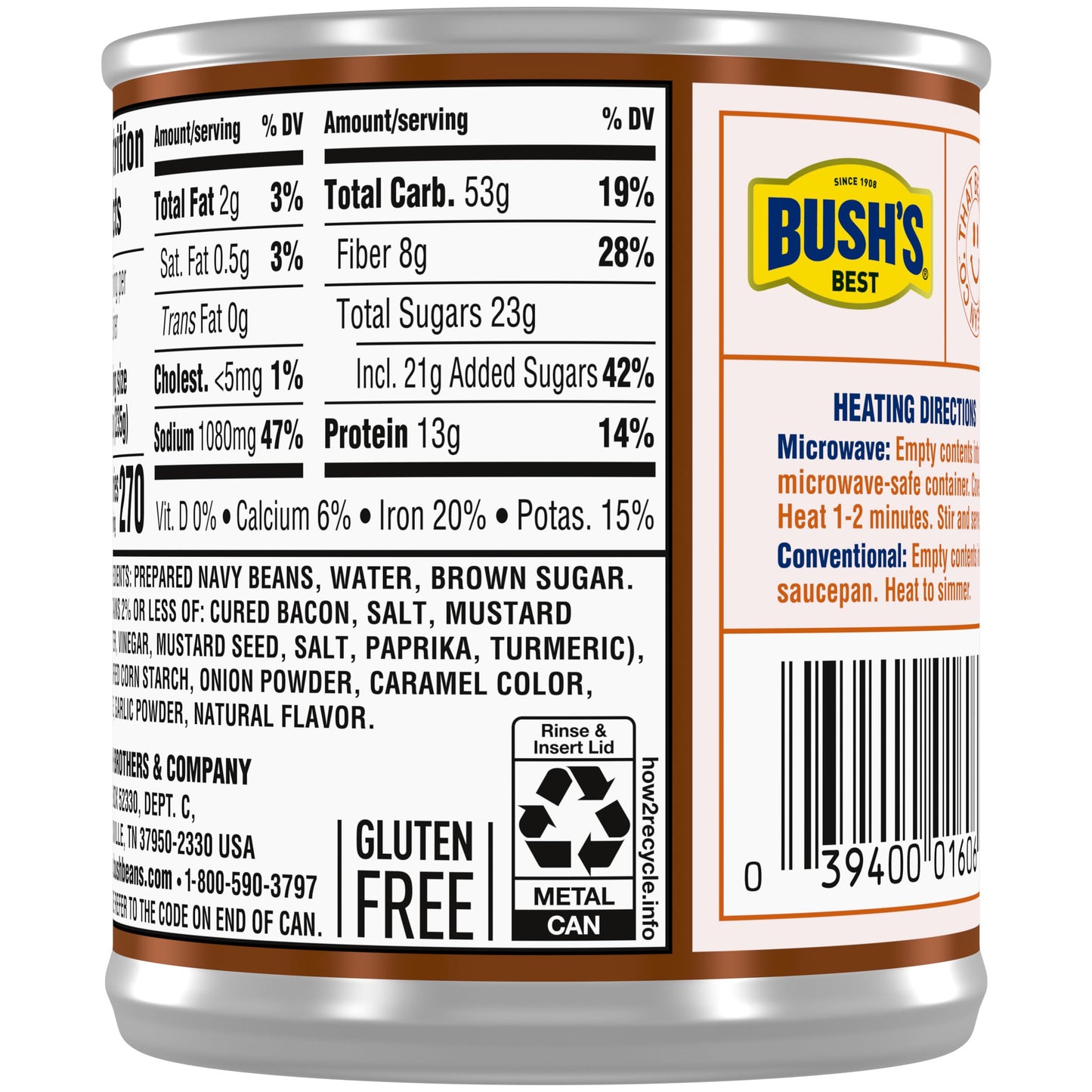 Bushs Best Original Baked Beans, 8.3 oz