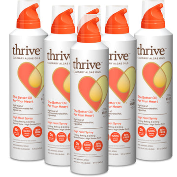 Thrive Cooking Spray - Everyday Algae Oil Culinary Blend High Heat Spray, Heart and Health-Conscious, Rich in Omega-9 Monounsatu