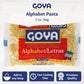 Alphabet Pasta by Goya, Fun Pasta Noodles for Soups, Stews, and Side Dishes, Mexican Noodles, 7oz Bag