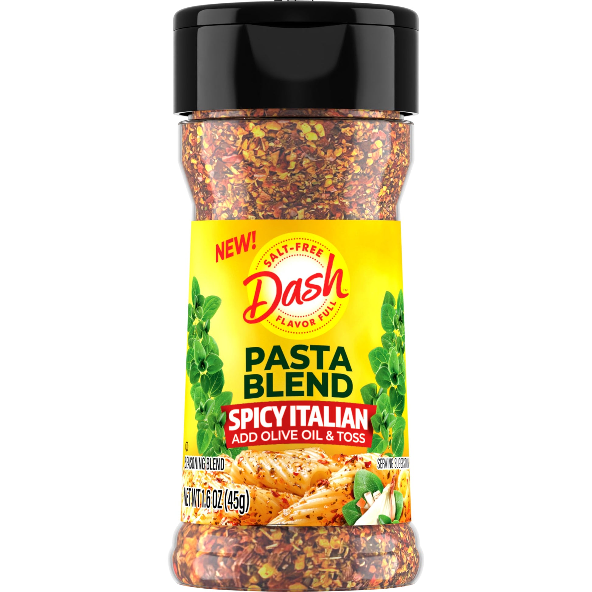 Dash Spicy Italian Pasta Seasoning Blend, Salt-Free, 1.6 Ounce
