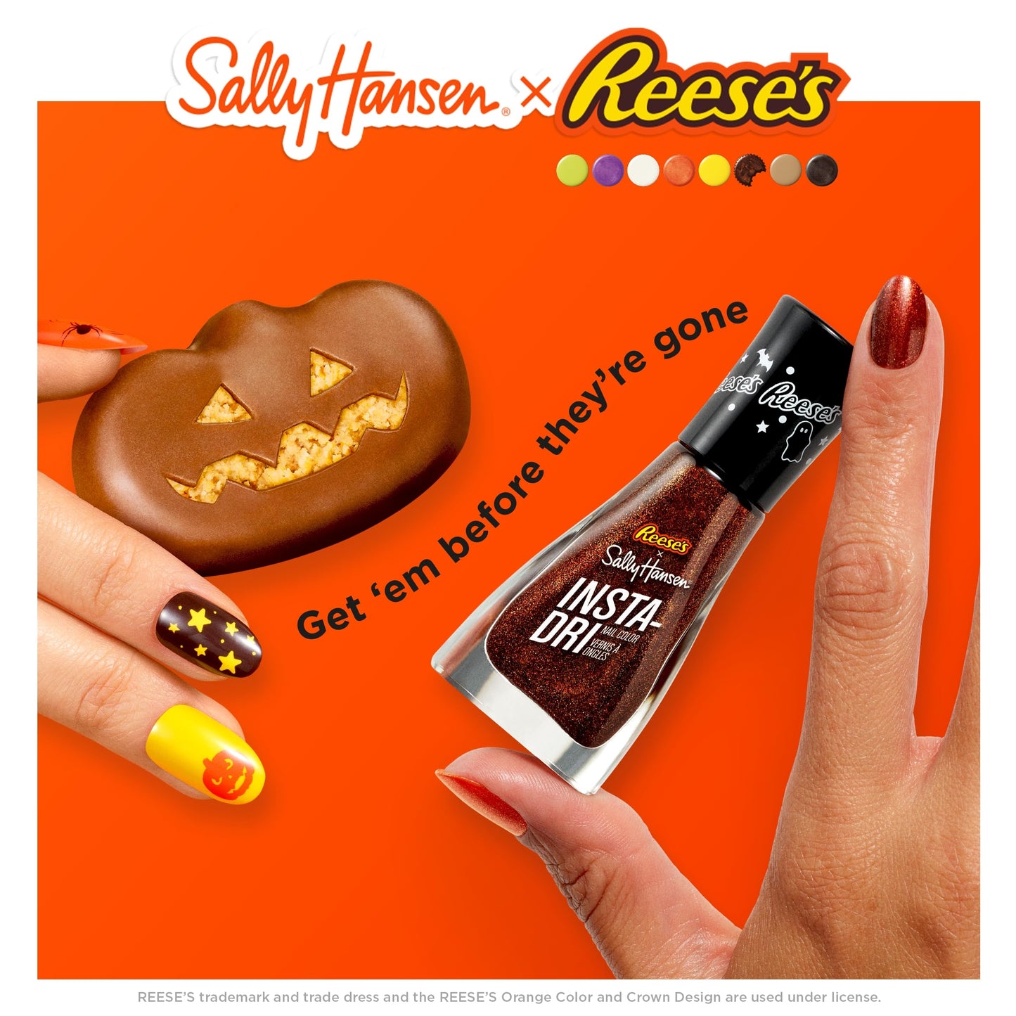 Sally Hansen Insta-Dri, Peanut Butter Time, Nail Polish Quick Dry, One-Coat Application, Doesn'T Chip, Long-Lasting, Perfect For