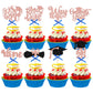 Gyufise Graduation Cupcake Toppers - 2024 Class Of 2024 & Congrats Grad Picks - Rose Gold