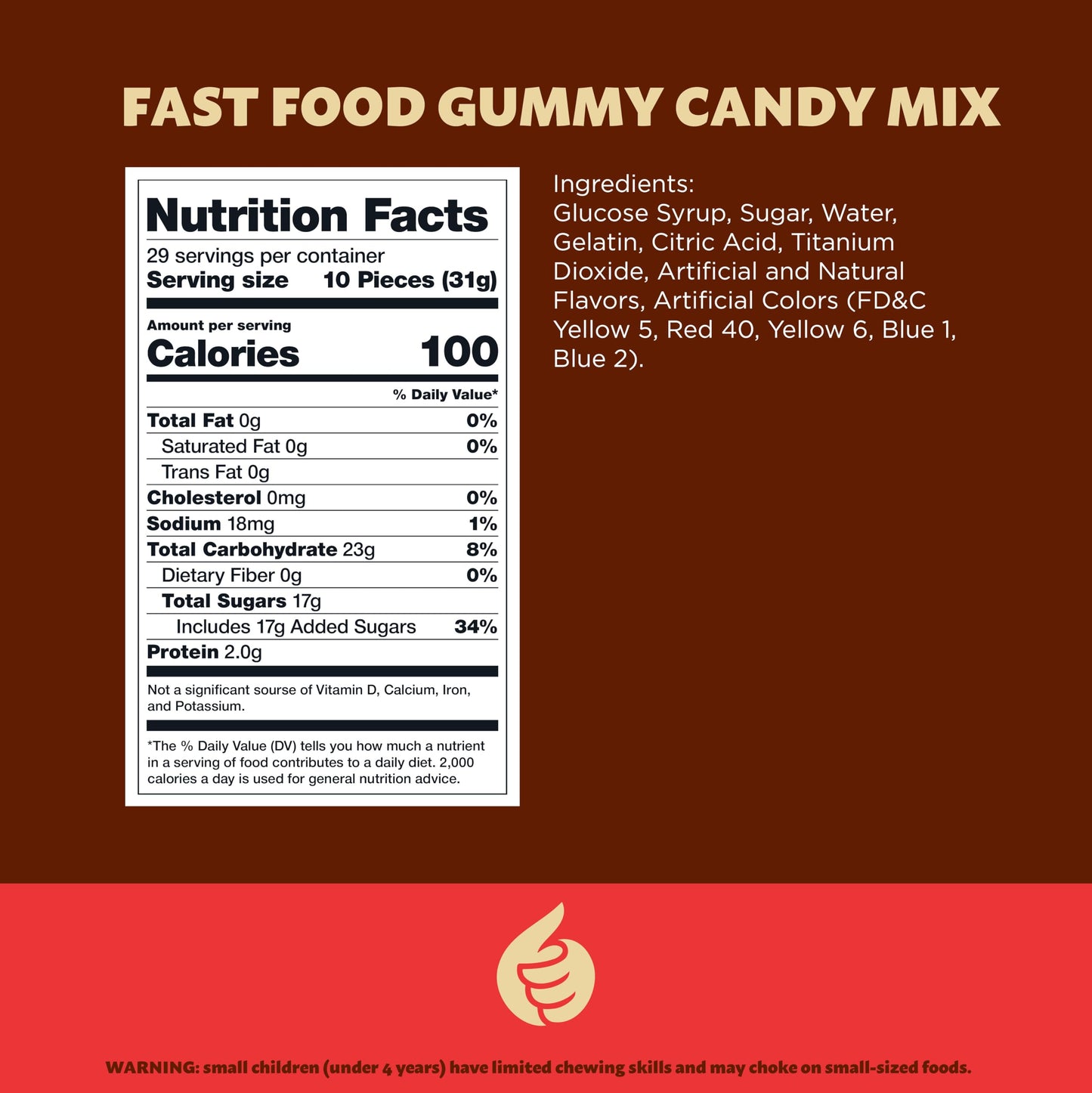ILIKE! Gummy Candy Mix - Fast Food Gummies, 2 Pound Bag, Assorted Burgers, Fries, and Pizza Shapes for Kids Parties and Goody Bags