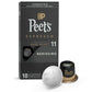 Peets Coffee Dark Roast Espresso Capsules Compatible with Nespresso, Intensity 11, 10 Count, Nerissimo