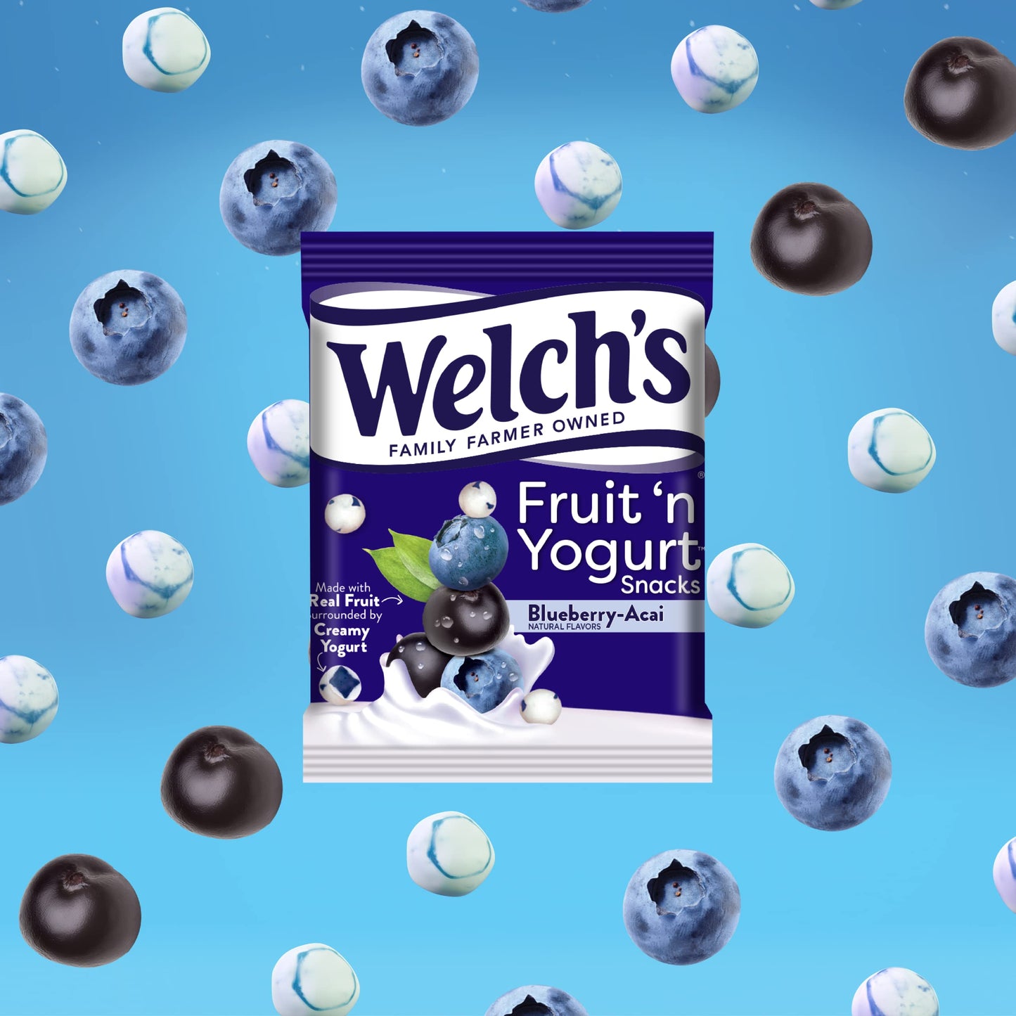 Welchs Fruit Snacks Variety Pack, Strawberry, Blueberry Acai, Mango Peach, 0.7 oz Bags, Pack of 42, Misc Color