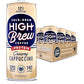 High Brew Coffee Cold Brew Coffee Creamy Cappuccino 12g Protein 8 Fl Oz Pack of 12 Original Version HBC00560