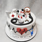 BANBALLON 19PCS Nurse Cake Toppers Medical Cupcake Decorations Resin Red - Model SHXXYI015