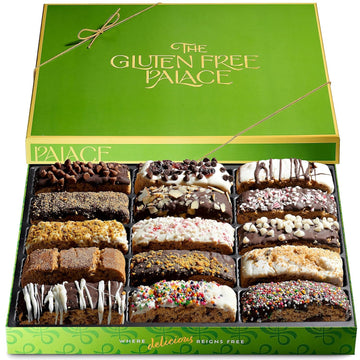 Gluten Free Palace Biscotti Cookie Gift Basket - Mothers Day Gluten Free Basket - Father's Day Cookie Gift - Gift Basket for Bir