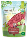 Food to Live Organic Strawberry Powder, 1.5 Pounds - Non-GMO, Freeze-Dried, 100% Pure, No Additives, Vegan, Bulk. Easy to Mix. R