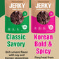 KPANTRY Korean Vegan Jerky, Bold & Spicy Chili Peppers & Garlic, 1.35oz (Pack of 6), Plant-Based, Non-GMO, Low-Fat Snack