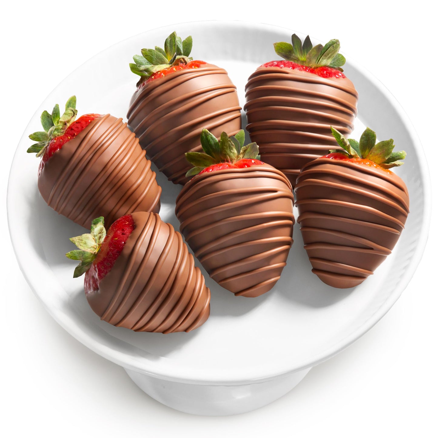A Gift Inside Milk Chocolate Covered Strawberries, 6 Count Pack