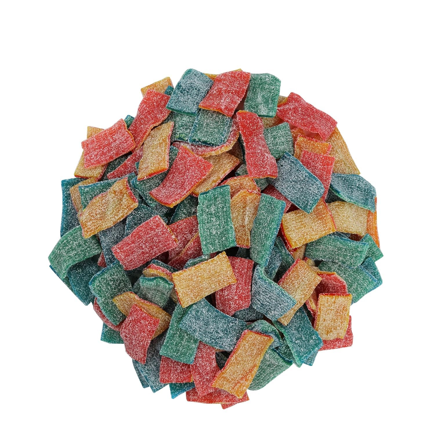 Smarty Stop Every Sour Belts Flavor Gummy Candies 1 Pound (Double Mini Quatro)
