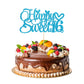 1Pc Happy Sweet 16 Cake Topper Glitter 16Th Birthday Cake Pick For Cheers To 16 Years Old 16Th Birthday Party Cake Decorations S