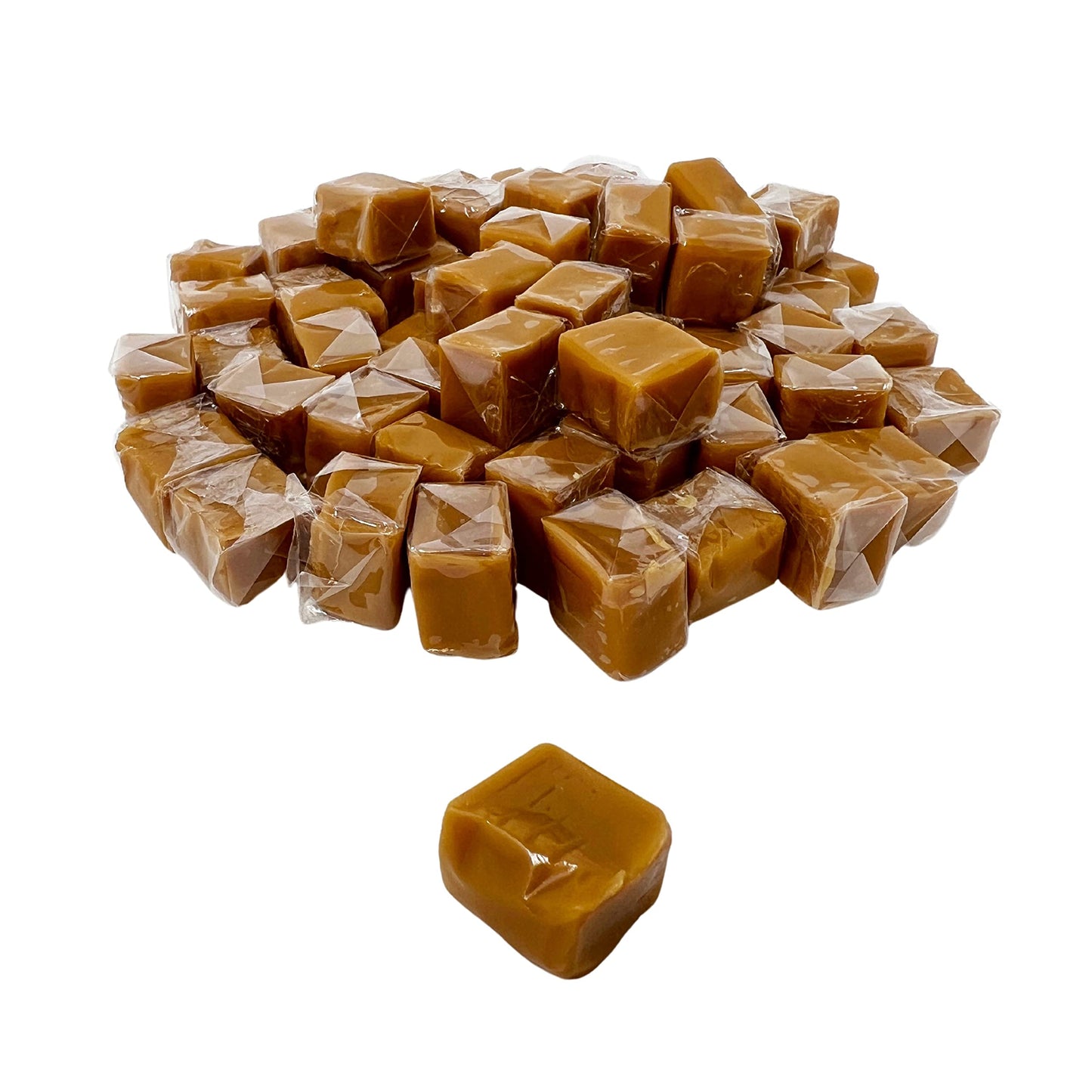 KLUB BULK Soft Vanilla Caramel Chews, 1 lb, Chewy Gourmet Candy, Individually Wrapped