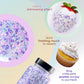 Bakerpan Pearlized Sugar Sprinkles For Baking - 5 Ounce - Sparkling Pastel Decorating Sugar Crystals For Cookies, Cake Pops, Ice