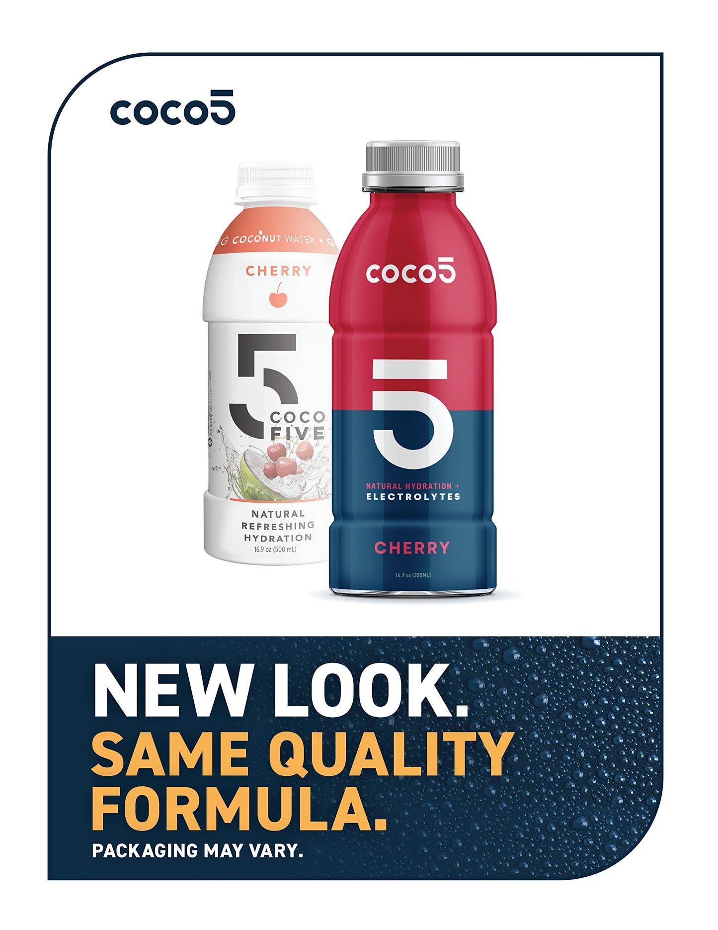 Coco5 Clean Sports Hydration Cherry Flavor | 100% Natural | 50% Less Sugar | Nothing Artificial | Non-Gmo | Gluten Free | Develo