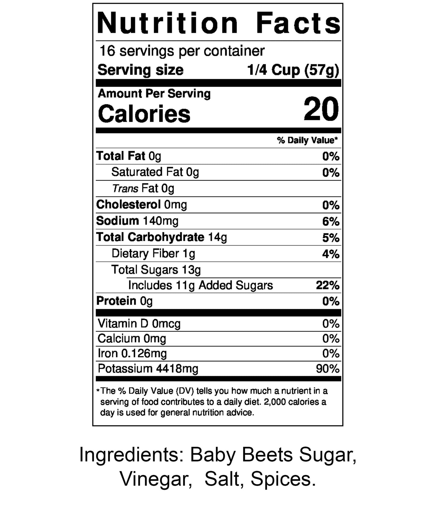 Amish Pickled Baby Beets - TWO - 32 Oz Jar