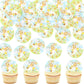 Cyodoos 40 Pcs Edible Bee Cupcake Toppers Wafer Paper Bee Party Decorations For Kids Girls Birthday Baby Shower Honey Bee Themed