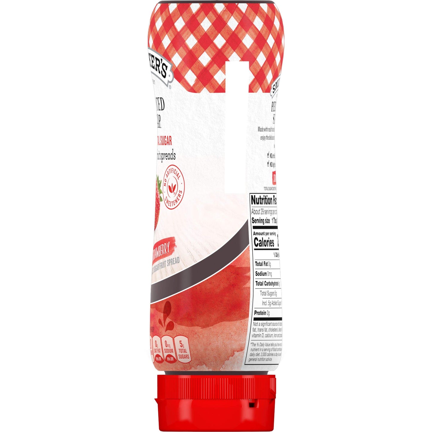 Smucker'S Reduced Sugar Strawberry Squeezable Fruit Spread, 17.4 Ounces (Pack Of 12)
