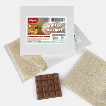 Kataifi Shredded Fillo Dough For Dubai Chocolate Bar Pistachio 5.3 Oz (150 Gr.) Kadayif For Knafeh Pistachio Chocolate Bar Pastr