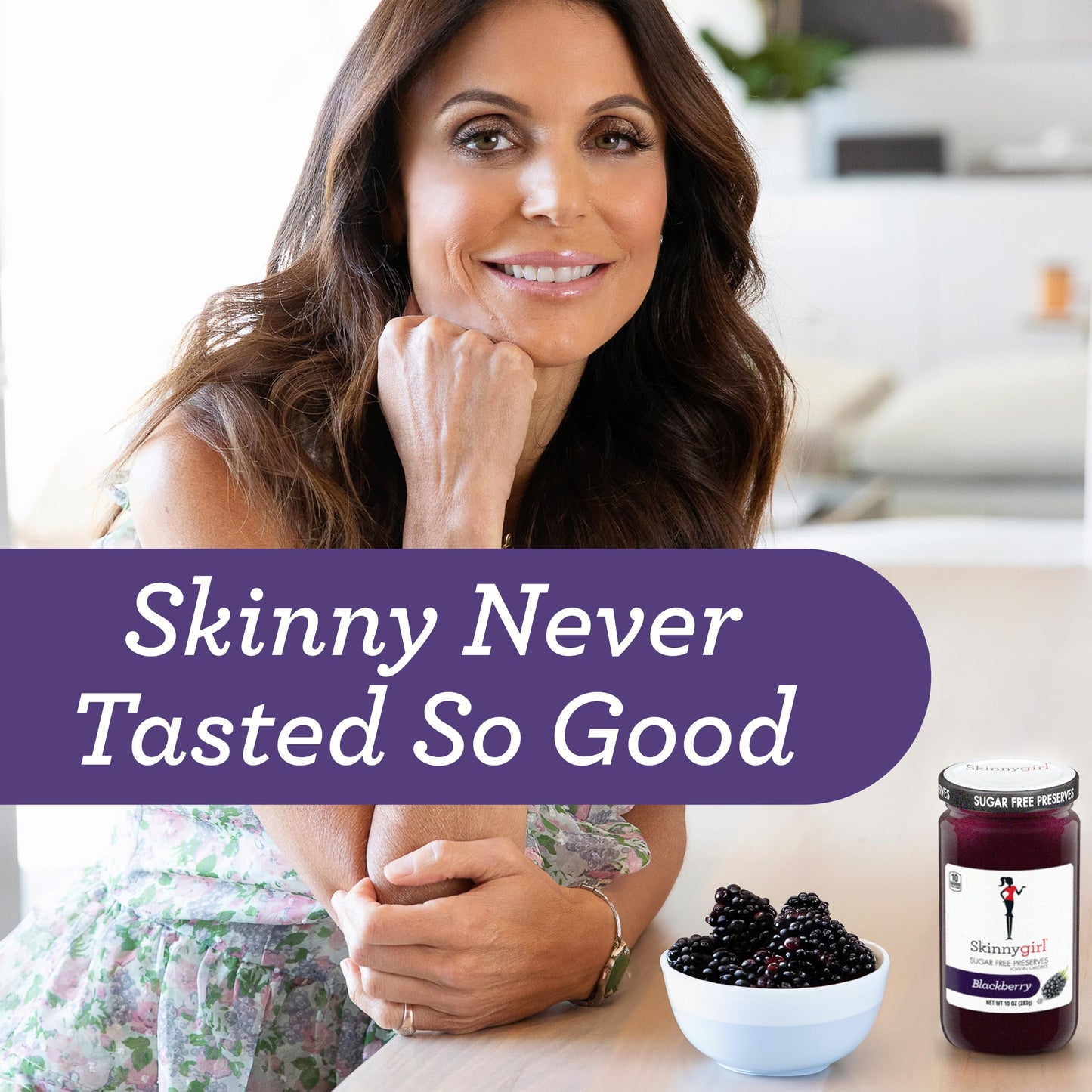 Skinnygirl Sugar Free Preserves, Blackberry Mule, 10 Ounce (Pack of 6), Brown