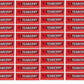 FOTE HOME GOODS Teaberry Chewing Gum - Classic Retro Flavor, 5 Count Pack of 40, Red