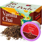 Gya Tea Co Caffeinated Vanilla Chai Black Tea Pods - Smooth, Robust Flavor, 16 Count, Enjoy Hot or Iced