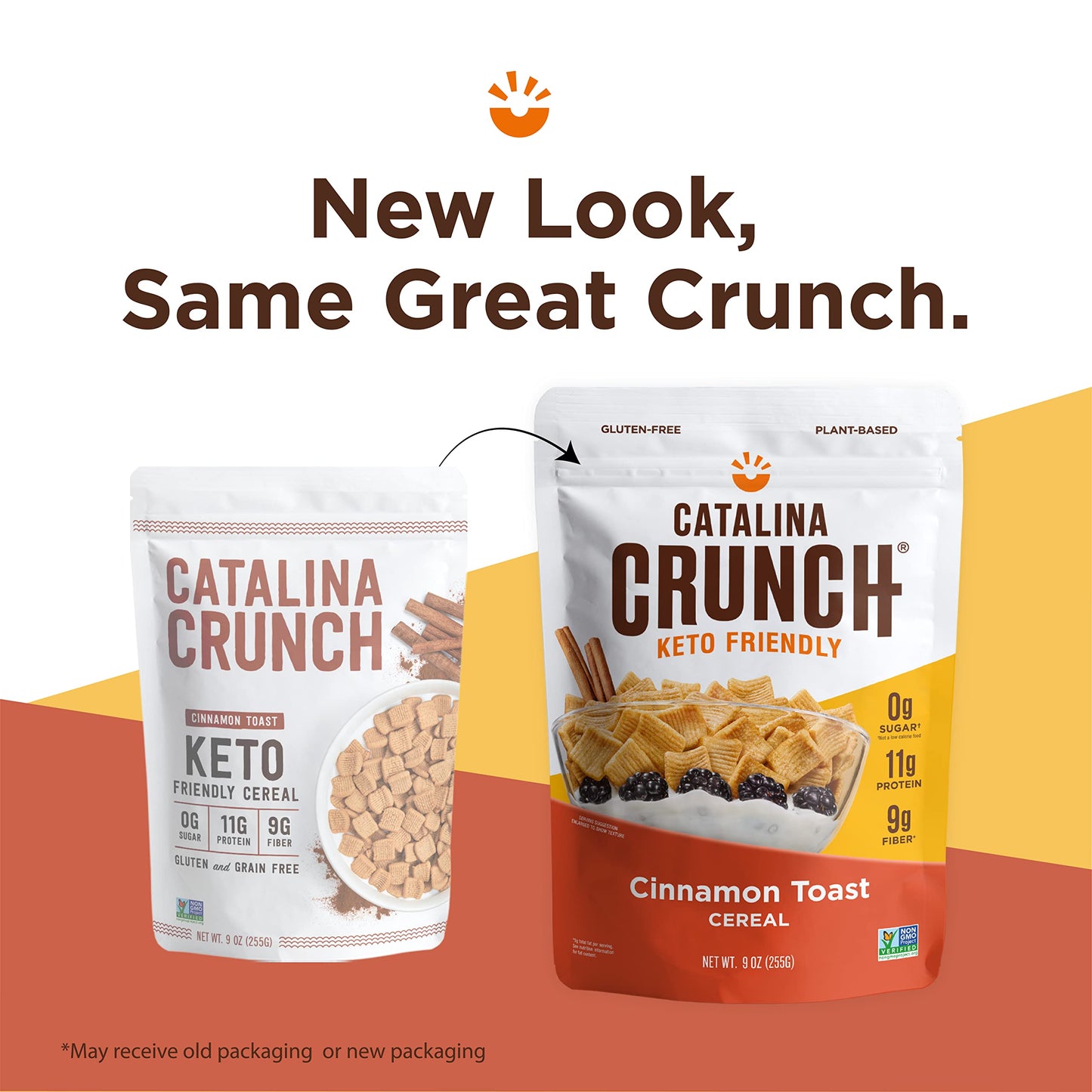 Catalina Crunch Cinnamon Toast Keto Cereal (9Oz Bag)  Low Carb, Sugar Free, Gluten Free, Grain Free  Keto Snacks, Vegan, Plant B