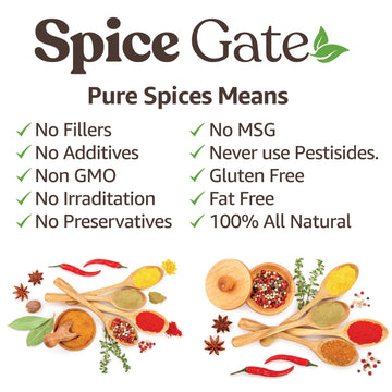 Spice Gate Ground Sumac - 100% Pure Peel, Sumac Seasoning, All Natural