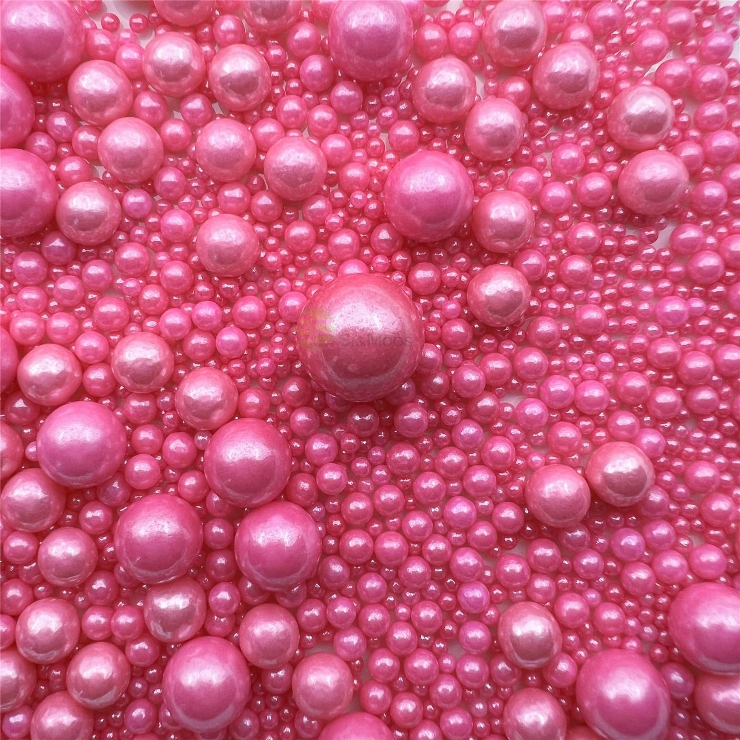 Se Si&Moos Deep Pink Edible Pearls For Cake Decorating Deep Pink Sugar Pearls Deep Pink Pearl Sprinkles For Cake Decorating Deep