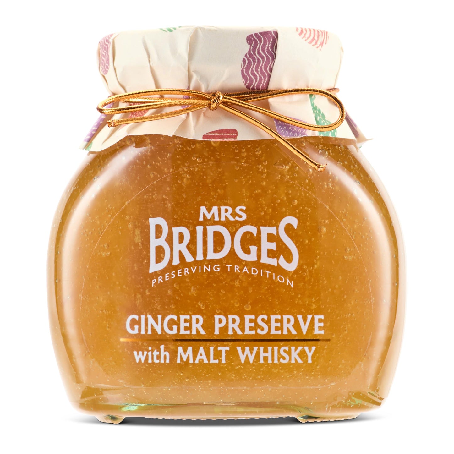Mrs Bridges Ginger Preserve with Malt Whisky, Made in Scotland, 12oz Jar (Pack of 1)